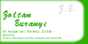 zoltan buranyi business card